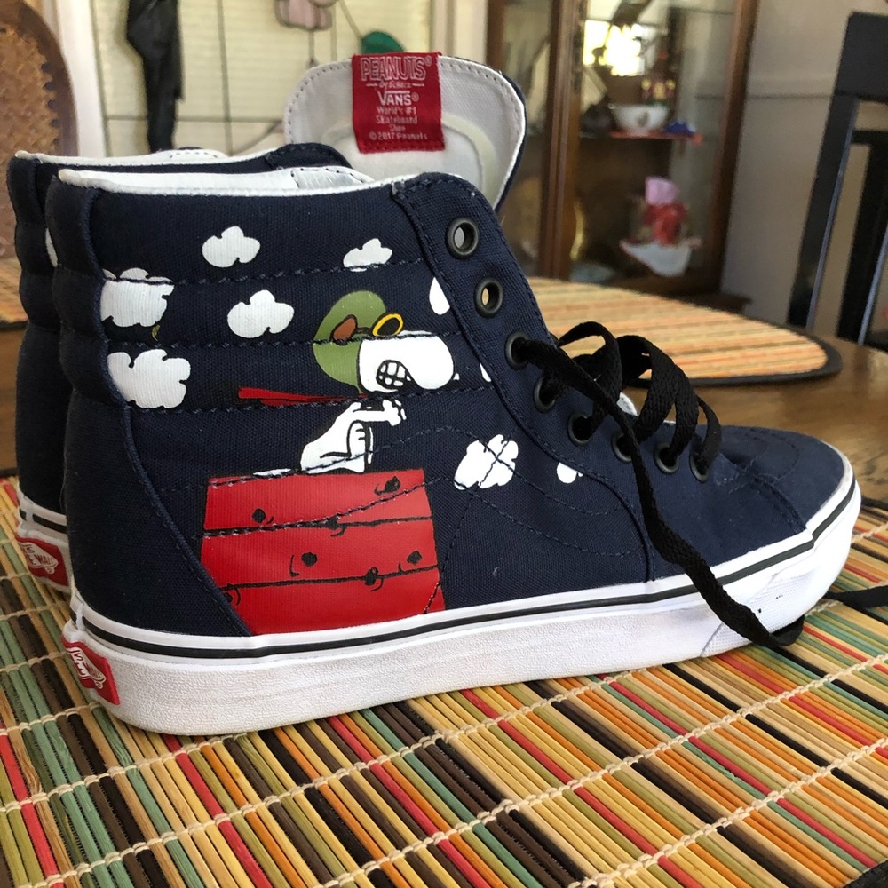 vans snoopy peanuts by Schulz 2017 sz womens 9 men’s 7.5 sneakers